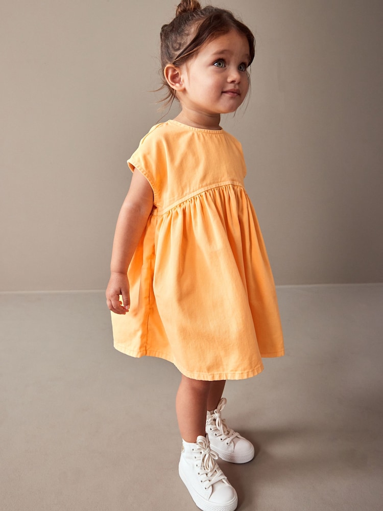 Orange Boxy Cotton Dress (3mths-7yrs) - Image 1 of 8
