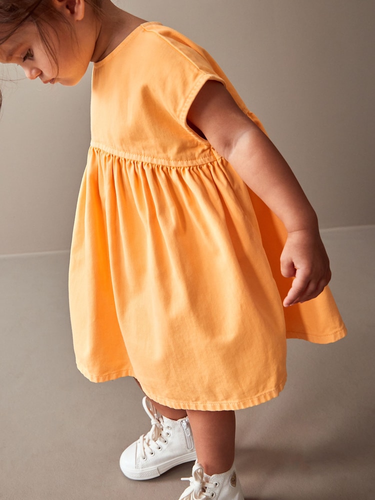 Orange Boxy Cotton Dress (3mths-7yrs) - Image 2 of 8