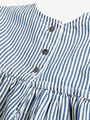 Blue Stripe Boxy Cotton Dress (3mths-7yrs) - Image 7 of 7