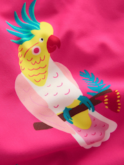 Boden Pink Cross Back Printed Swimsuit - Image 3 of 3