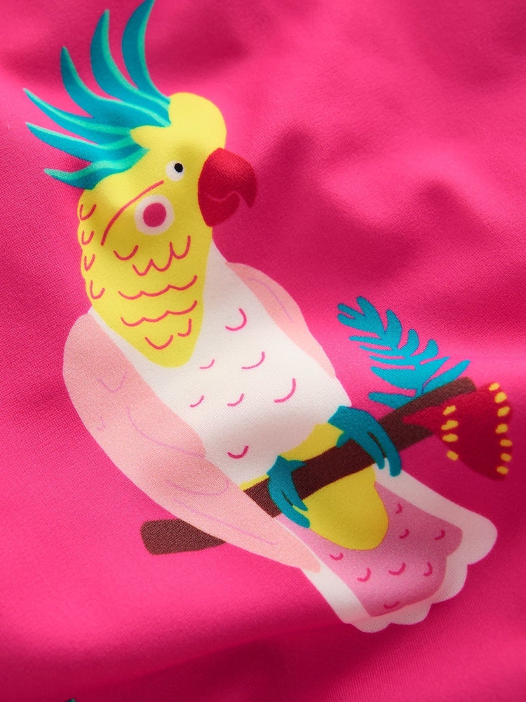 Boden Pink Cross Back Printed Swimsuit - Image 3 of 3