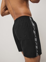 Nike Black 5 Inch Black Logo Tape Volley Swim Shorts - Image 2 of 7