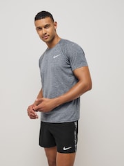 Nike Black 5 Inch Black Logo Tape Volley Swim Shorts - Image 5 of 7