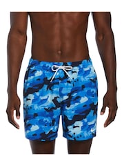 Nike Blue Swim Blue 5" Volley Shorts - Image 1 of 7