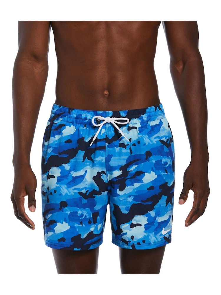 Nike Blue Swim Blue 5" Volley Shorts - Image 1 of 7
