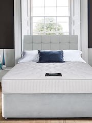 Sleepeezee Grey Cooluxe 1600 Mattress and 2 Drawer Divan Base Set - Image 1 of 2