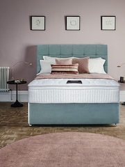 Sleepeezee Green Cooluxe 2000 Mattress and 2 Drawer Divan Base Set - Image 1 of 2