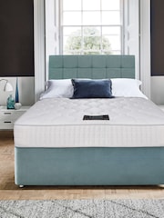 Sleepeezee Green Cooluxe 1600 Mattress and 2 Drawer Divan Base Set - Image 1 of 2