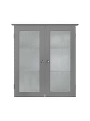 Teamson Home Grey Dawson Wooden Bathroom Storage Wall Cabinet Unit - Image 2 of 6