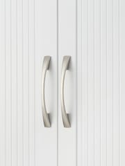 Teamson Home White Newport Wooden Bathroom Storage Wall Cabinet Unit - Image 6 of 6
