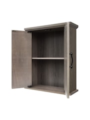 Teamson Home Brown Russell Wooden Bathroom Storage Wall Cabinet Unit - Image 2 of 6