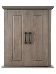 Teamson Home Brown Russell Wooden Bathroom Storage Wall Cabinet Unit - Image 5 of 6