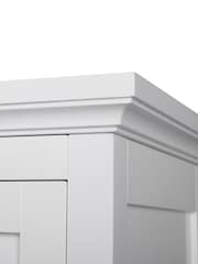 Teamson Home White Wooden Bathroom Storage Wall Medicine Cabinet Unit - Image 5 of 6