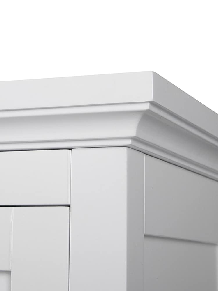 Teamson Home White Wooden Bathroom Storage Wall Medicine Cabinet Unit - Image 6 of 6