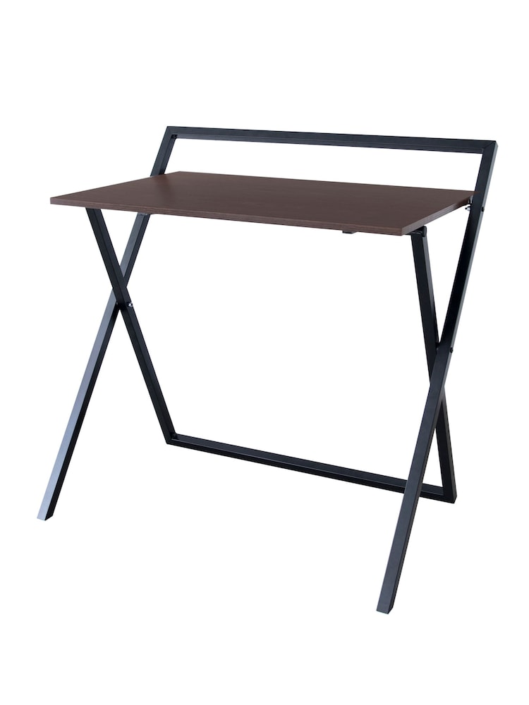 Teamson Home Brown Foldable Wooden Writing Home Office Desk - Image 4 of 4