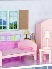 Teamson Home Pink Kids Tiffany Wooden Interactive Dollhouse - Image 4 of 4