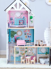 Teamson Home Pink Kids Mansion Wooden Interactive Doll House - Image 2 of 4