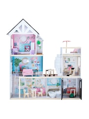 Teamson Home Pink Kids Mansion Wooden Interactive Doll House - Image 4 of 4
