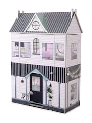 Teamson Home White Kids Mansion Wooden Interactive Doll House - Image 2 of 6