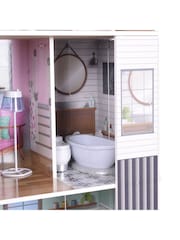 Teamson Home White Kids Mansion Wooden Interactive Doll House - Image 4 of 6