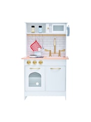 Teamson Home White Boston Interactive Wooden Play Kitchen Set - Image 2 of 6