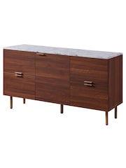 Teamson Home Brown Ashton Wooden Sideboard, TV Cabinet with Storage - Image 4 of 4