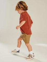 Rust Brown Simple Short Sleeve T-Shirt (3mths-7yrs) - Image 2 of 5