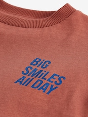 Rust Brown Simple Short Sleeve T-Shirt (3mths-7yrs) - Image 5 of 5
