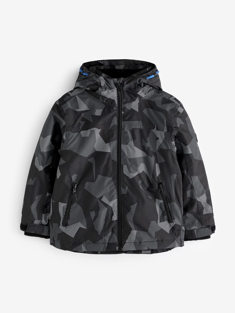 Black Camo Print Anorak - Image 1 of 1