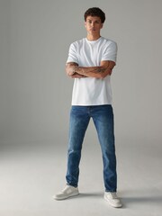 White Lightweight Regular Fit Soft Touch Lightweight T-Shirt - Image 1 of 8