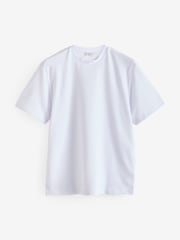 White Lightweight Regular Fit Soft Touch Lightweight T-Shirt - Image 6 of 8