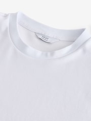 White Lightweight Regular Fit Soft Touch Lightweight T-Shirt - Image 7 of 8