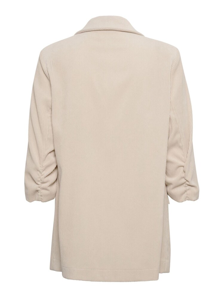 Cream Cory 3/4 Sleeve Open White Blazer - Image 5 of 5