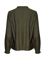 Cream Green Liselin Long Sleeve V-Neck Blouse - Image 5 of 5