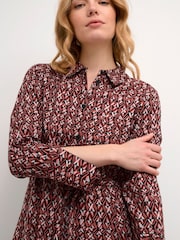 Cream Orange Tiah Long Sleeve Maxi Dress - Image 2 of 4