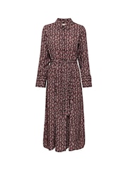 Cream Orange Tiah Long Sleeve Maxi Dress - Image 3 of 4
