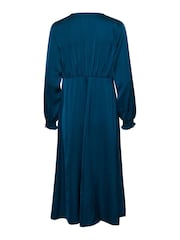 Cream Blue Flivio Long Sleeve Midi Dress - Image 5 of 5