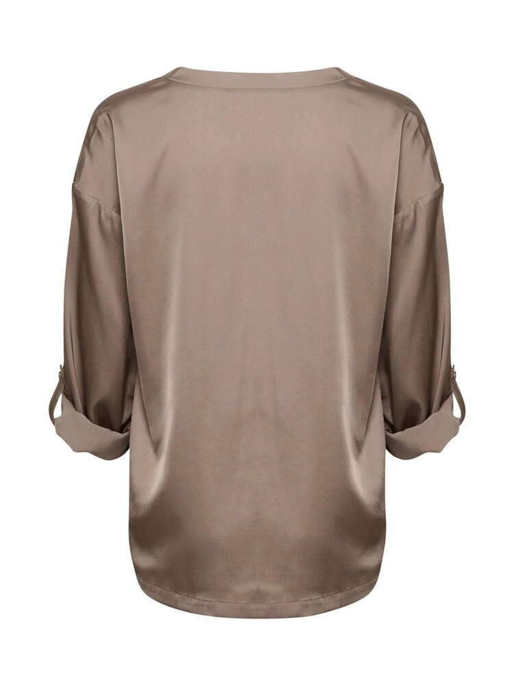 Cream Flivio 3/4 Sleeve Brown Blouse - Image 4 of 4