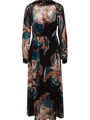 Cream Jasmina Long Sleeve Maxi Black Dress - Image 4 of 4