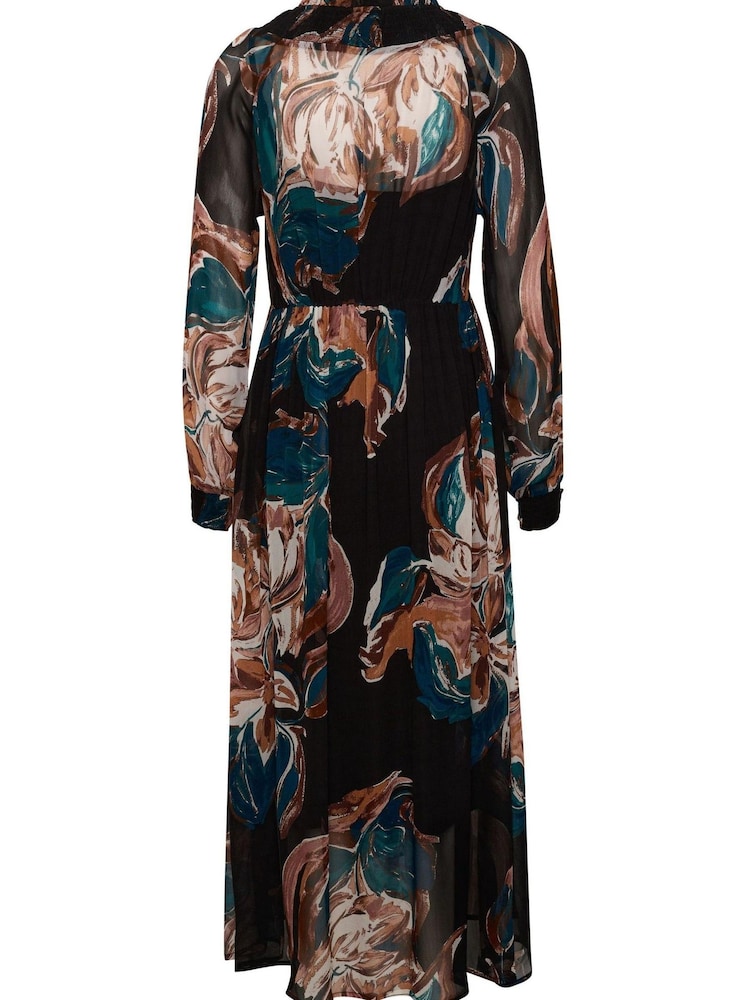 Cream Jasmina Long Sleeve Maxi Black Dress - Image 4 of 4