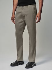 Stone Slim Fit Premium Soft Touch Chino Trousers - Image 1 of 8