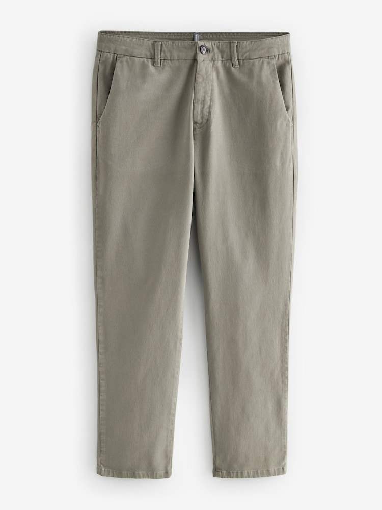 Stone Slim Fit Premium Soft Touch Chino Trousers - Image 8 of 8