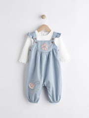 Blue Character Baby Dungarees & Bodysuit Set (0mths-3yrs) - Image 1 of 8