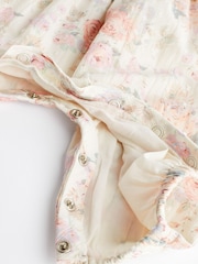 Pink Floral Baby 100% Cotton Woven Jumpsuit (0mths-2yrs) - Image 6 of 6