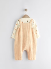 Peach Pink Baby Bodysuit and Dungarees Set (0mths-2yrs) - Image 2 of 9