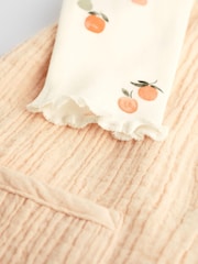 Peach Pink Baby Bodysuit and Dungarees Set (0mths-2yrs) - Image 8 of 9