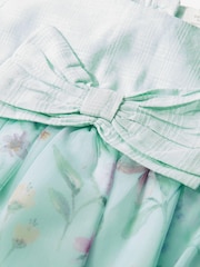 أخضر زهور - قطعة كاملة للبيبي (0أشهر-2 سنوات) - صورة 6 من 7