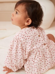 Red/White Cherry Print Baby Bloomer Romper (0mths-3yrs) - Image 2 of 6