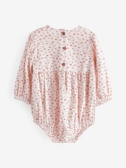 Red/White Cherry Print Baby Bloomer Romper (0mths-3yrs) - Image 5 of 6