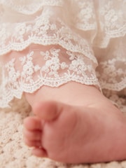 Ivory White Christening Baby Bloomer Romper (0mths-2yrs) - Image 3 of 6